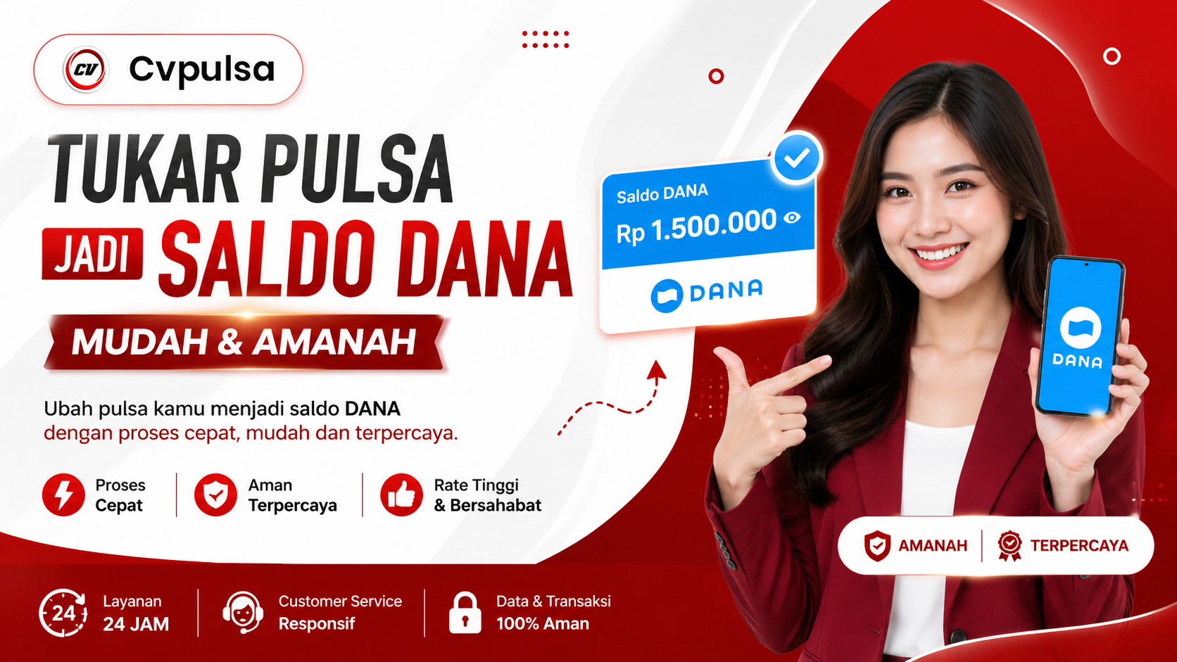 Tukar Pulsa Jadi Saldo DANA Mudah dan Amanah