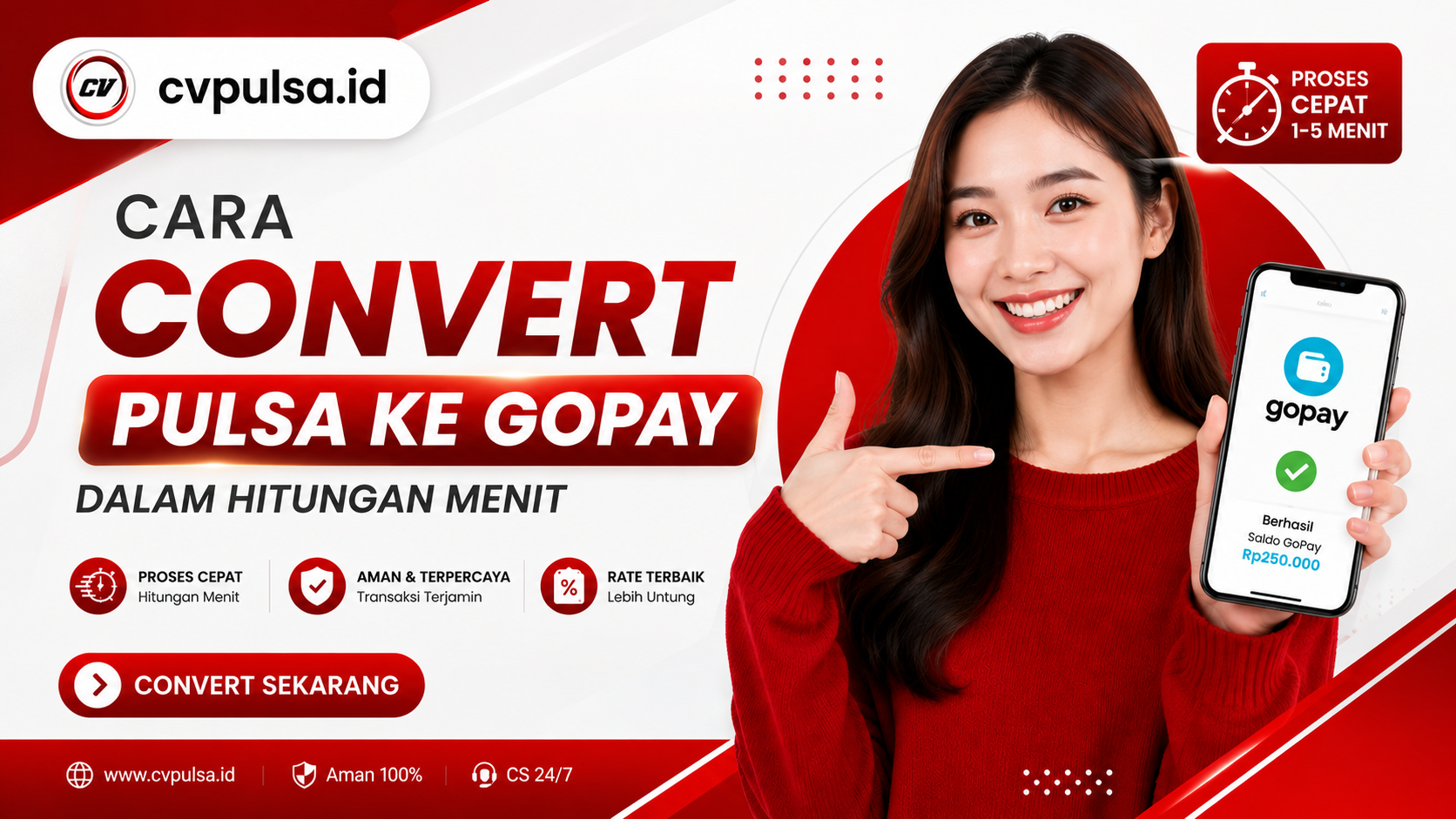 Cara Convert Pulsa ke GoPay Dalam Hitungan Menit
