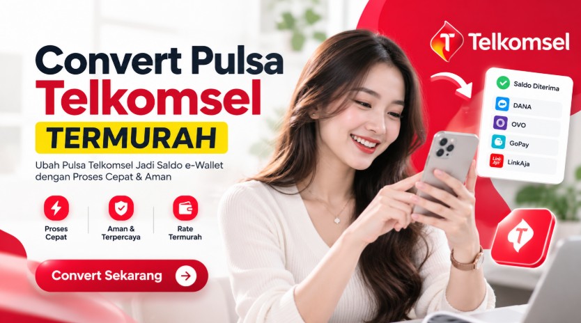 Convert pulsa telkomsel aman dan mudah